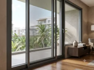 Invisible grill window installation