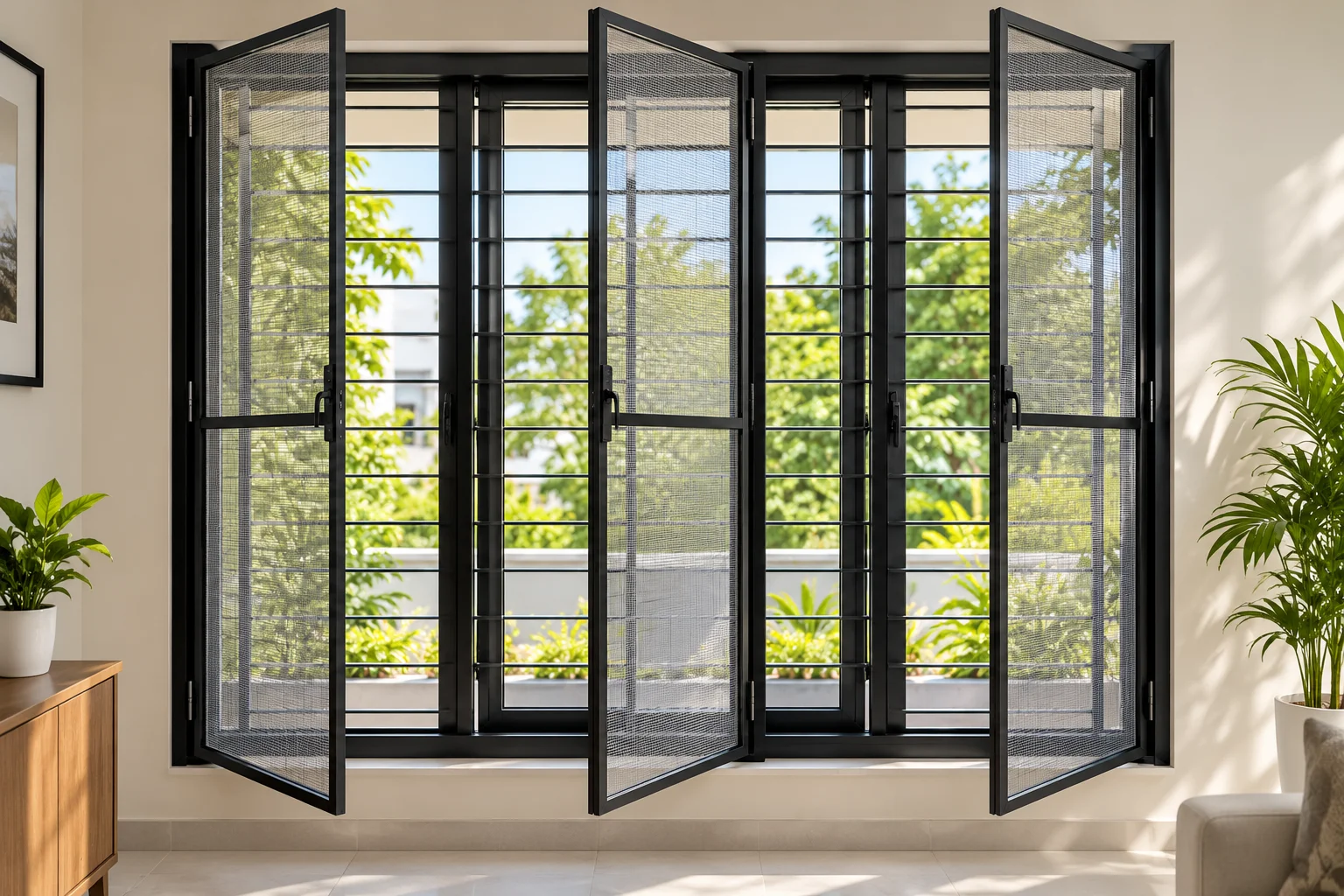 Invisible Grills for balconies and windows