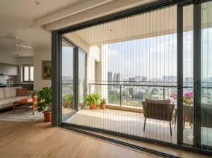 Invisible grill window installation