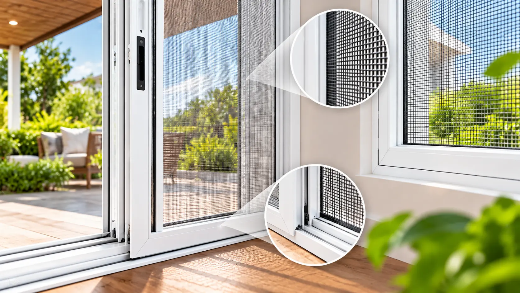 Mosquito mesh window installation