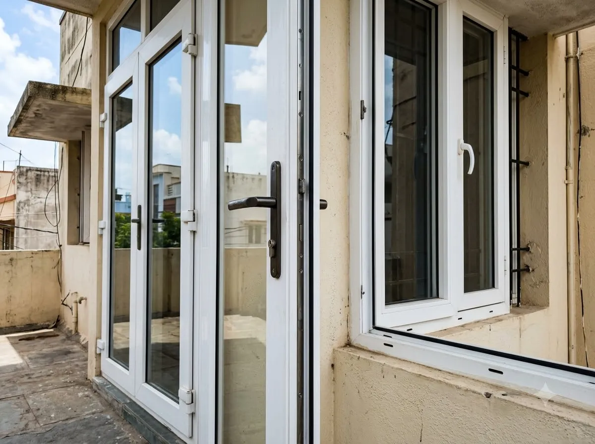 Invisible grill window installation